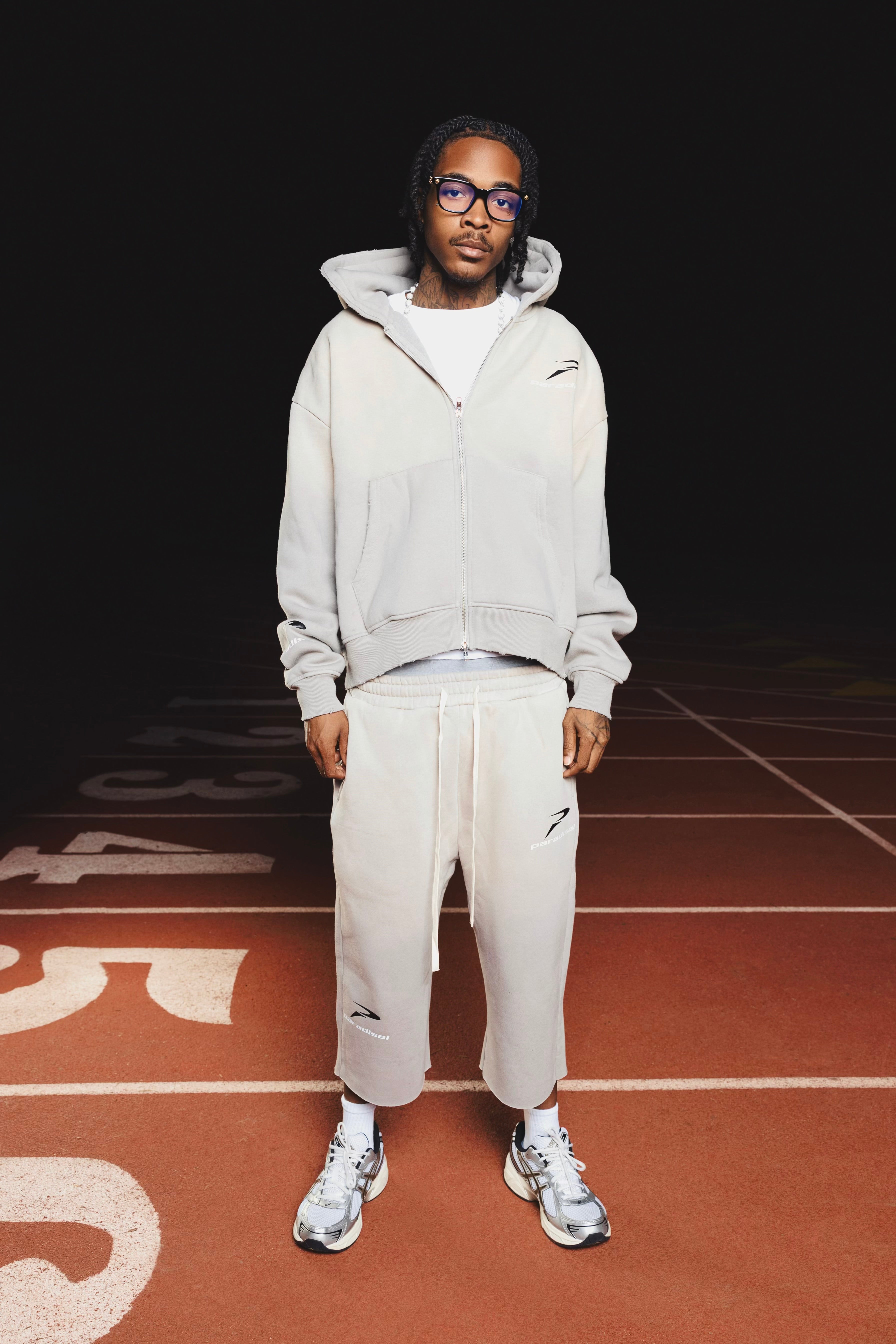 Gray Paradisal Track Suit